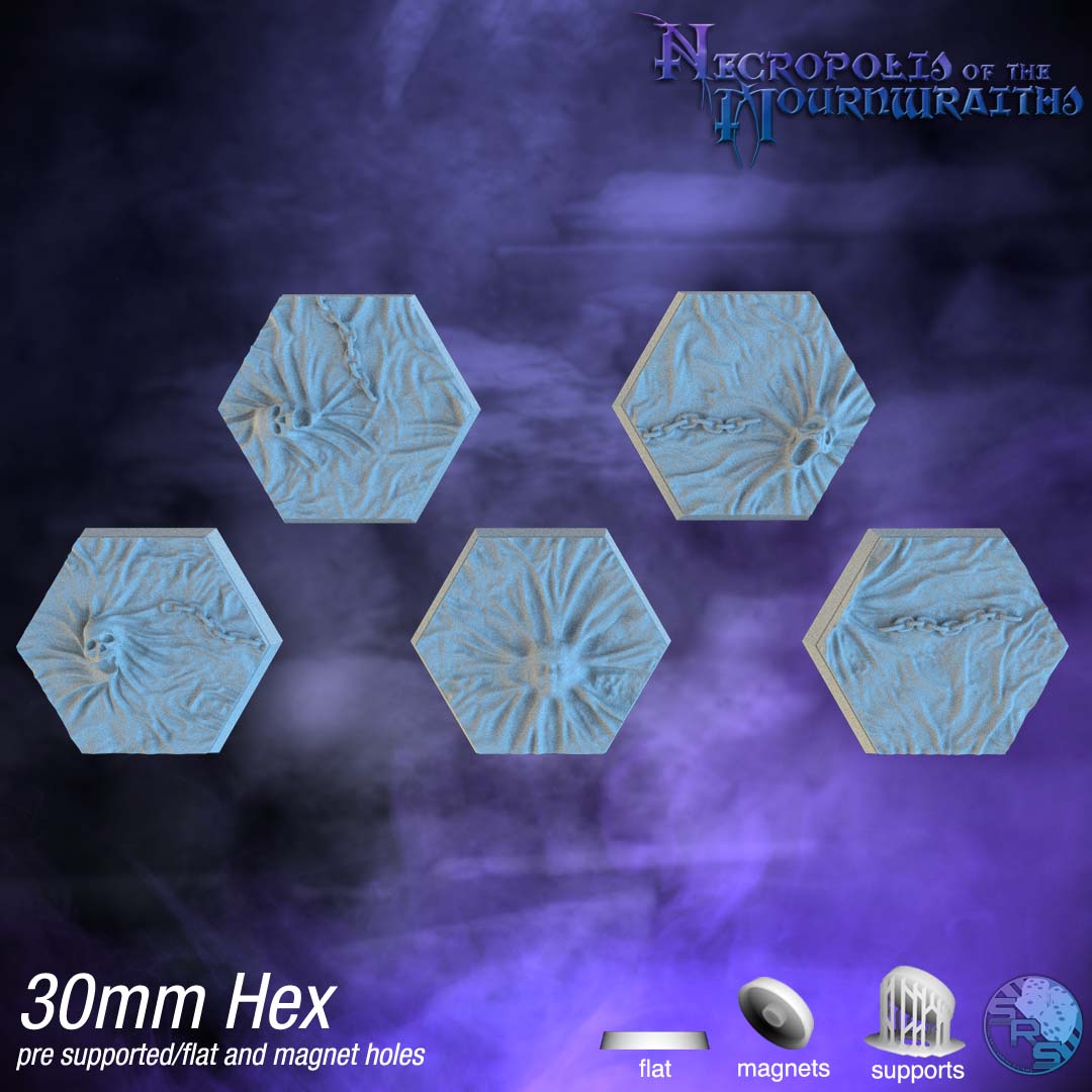 Spirit Ethereal Hex Resin Bases | Ghostly for Nighthaunt, D&D, Wargaming