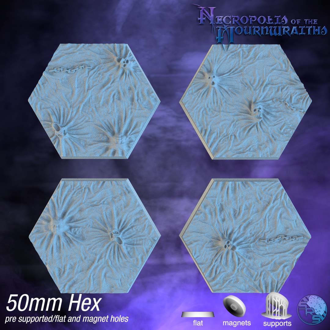 Spirit Ethereal Hex Resin Bases | Ghostly for Nighthaunt, D&D, Wargaming