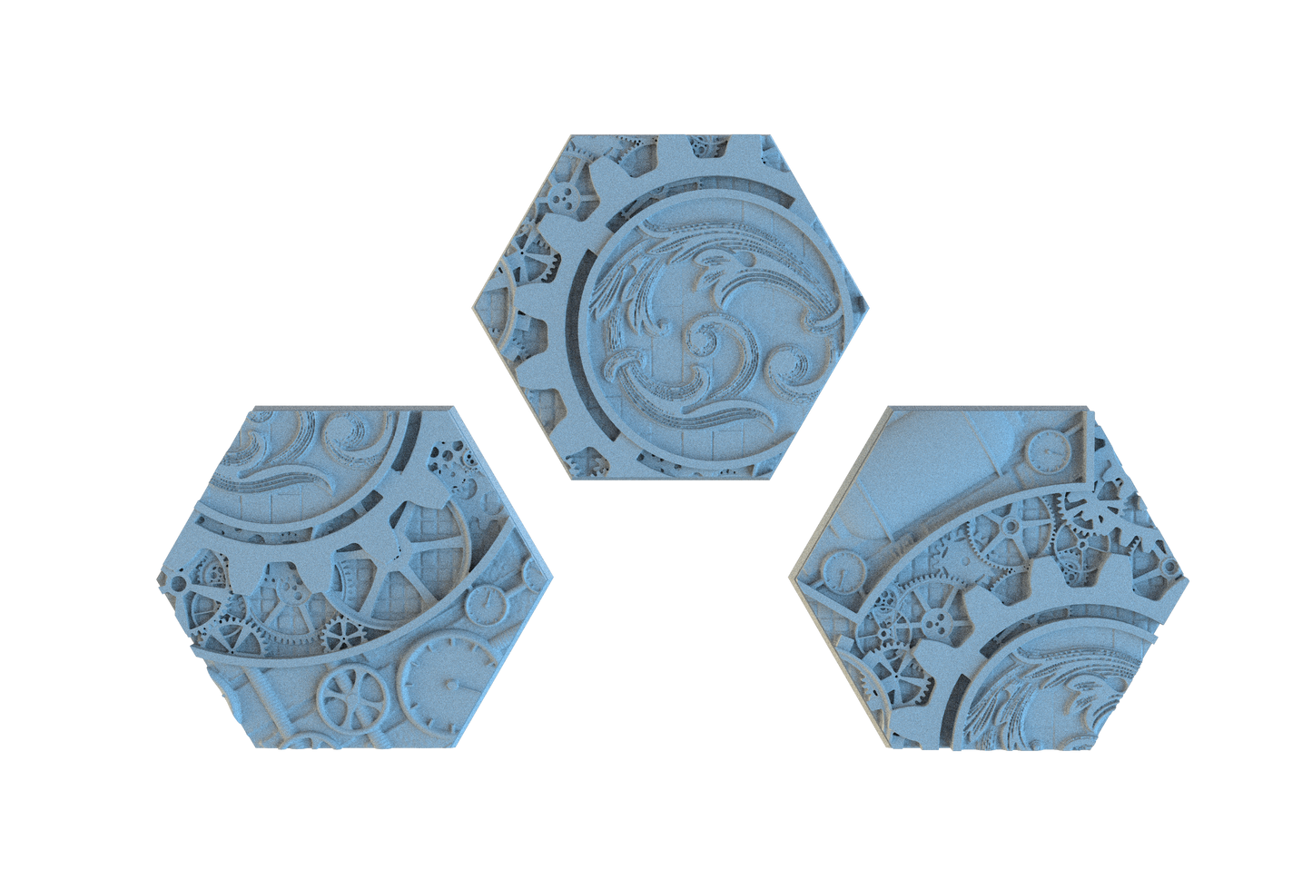 Steampunk Hex Resin Bases | Victorian Tech for Warmachine, D&D, Wargaming