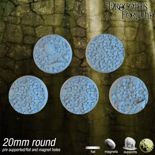 Round 20mm Treasure Bases x20 by SRS Studios