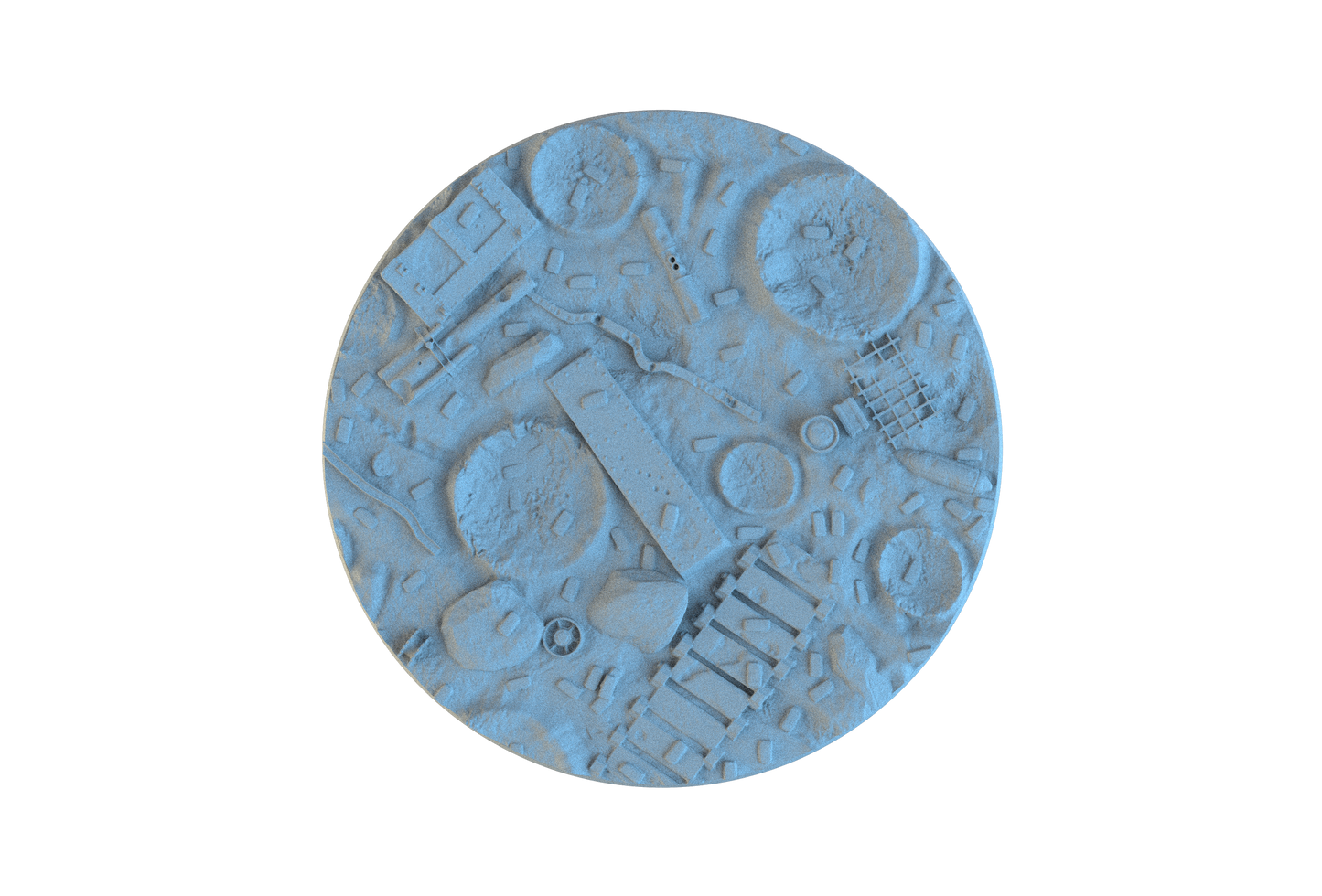 Warzone Circle Resin Bases | Battlefield Debris for 40k, Astra Militarum, Wargaming