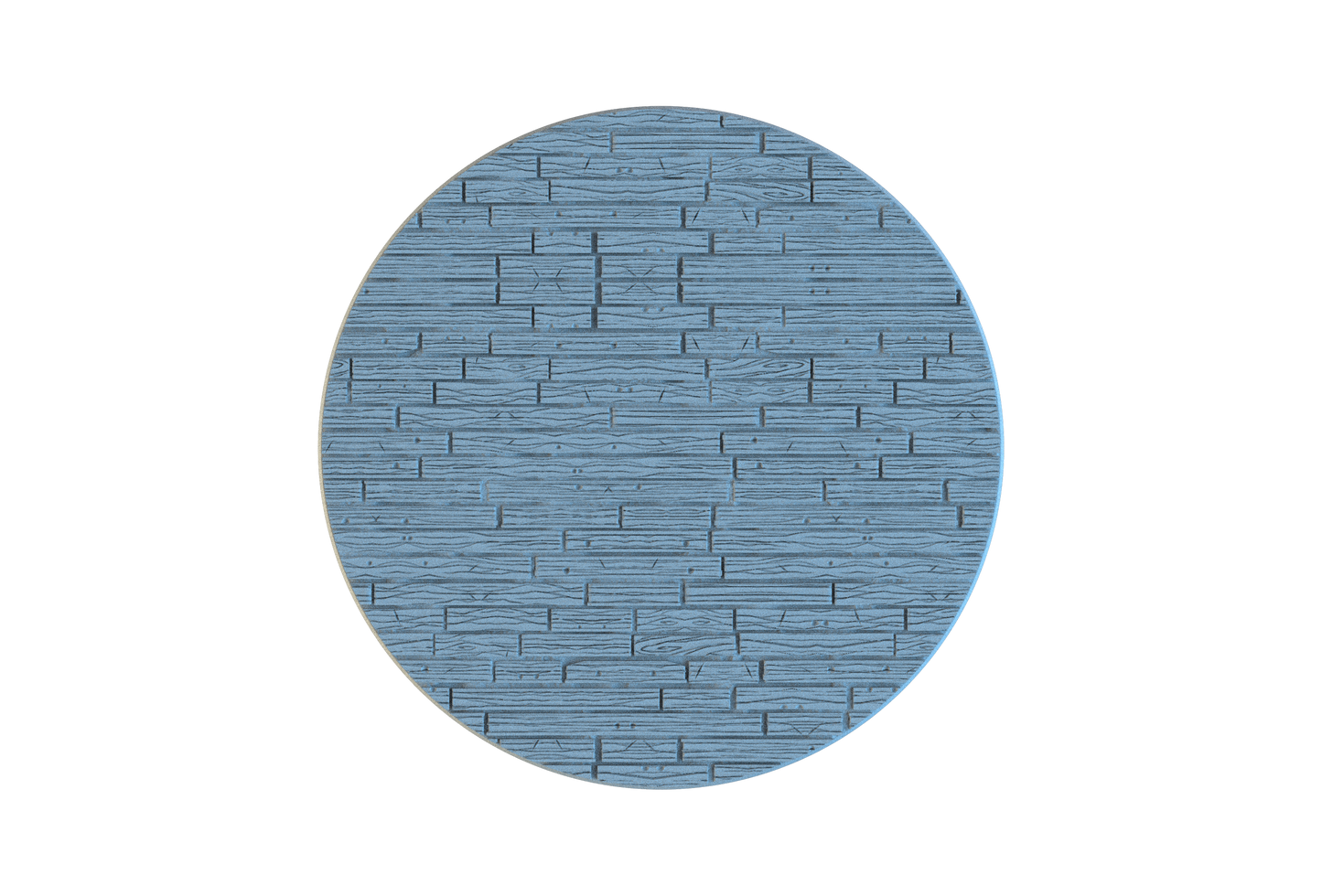 Wooden Floor Circle Resin Bases | Tavern & Castle for D&D, Warhammer, Wargaming