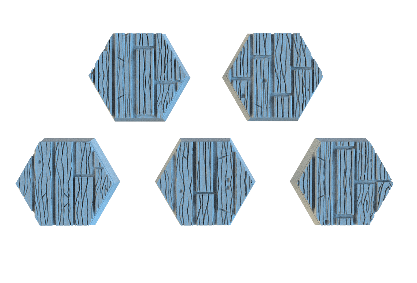 Wooden Floor Hex Resin Bases | Tavern & Castle for D&D, Warhammer, Wargaming